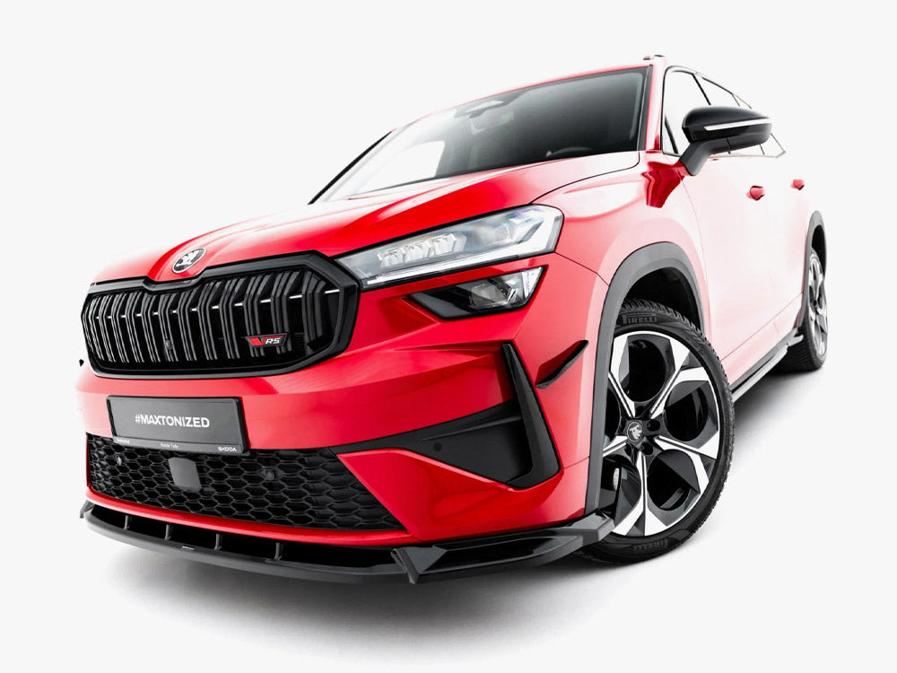 MAXTON DESIGN FRONT BUMPER WINGS CANARDS SKODA KODIAQ RS MK2 — photo 2