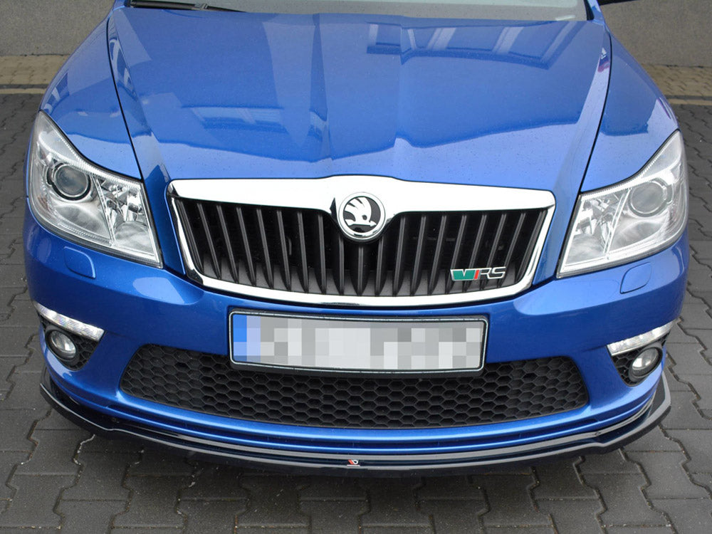 MAXTON DESIGN FRONT SPLITTER V.2 SKODA OCTAVIA MK2 VRS FACELIFT — photo 2