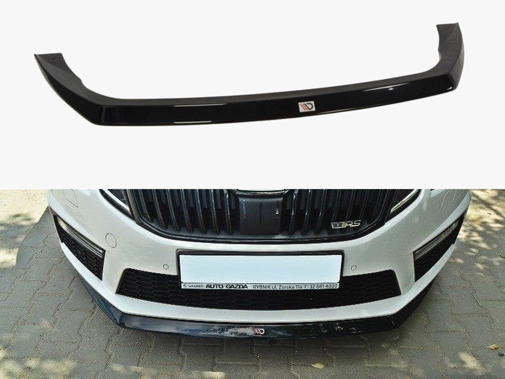MAXTON DESIGN FRONT SPLITTER V.2 SKODA OCTAVIA RS MK3 2013-2016 — photo 1