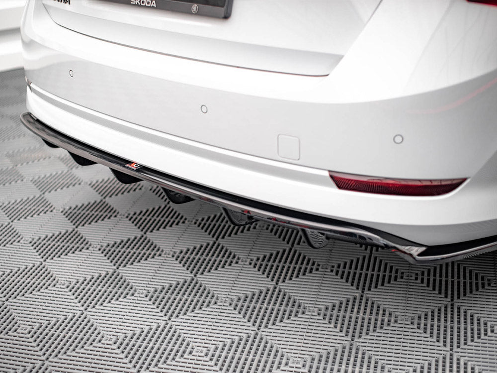 MAXTON DESIGN REAR SPLITTER VERTICAL BARS SKODA OCTAVIA MK4 — photo 3