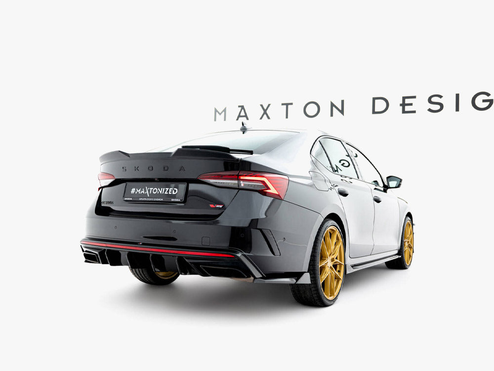 MAXTON DESIGN REAR SIDE SPLITTERS V.4 SKODA OCTAVIA RS MK4 — photo 2