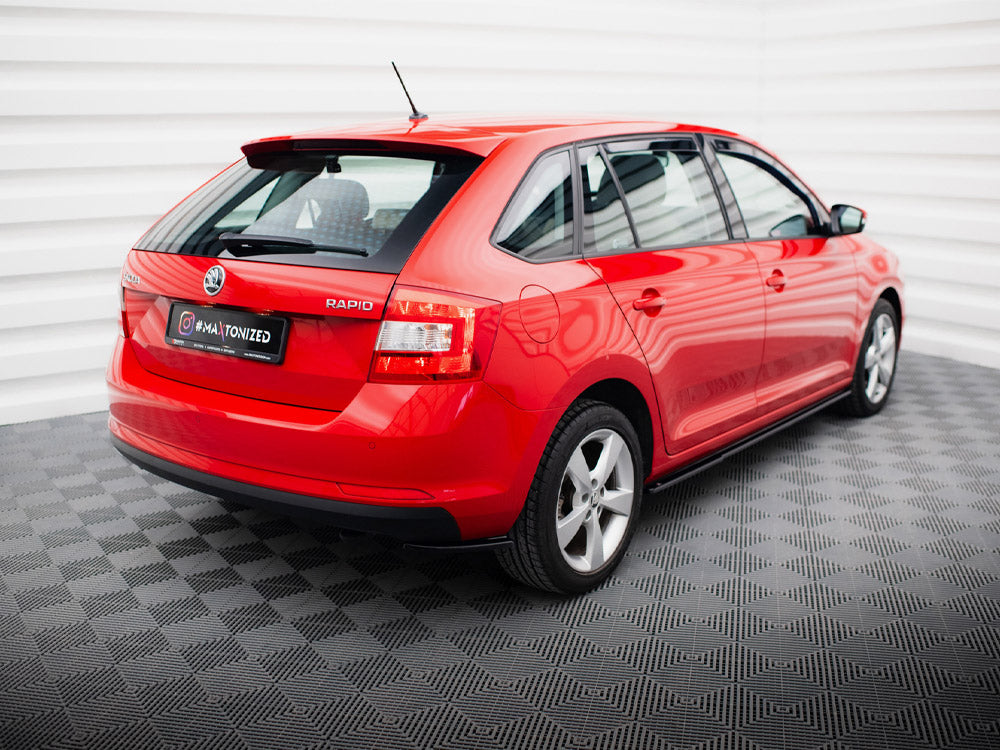 MAXTON DESIGN REAR SIDE SPLITTERS SKODA RAPID SPACEBACK — photo 2
