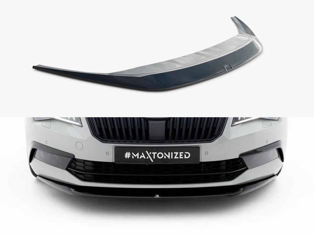 MAXTON DESIGN FRONT SPLITTER V.1 SKODA SUPERB MK3 — photo 1