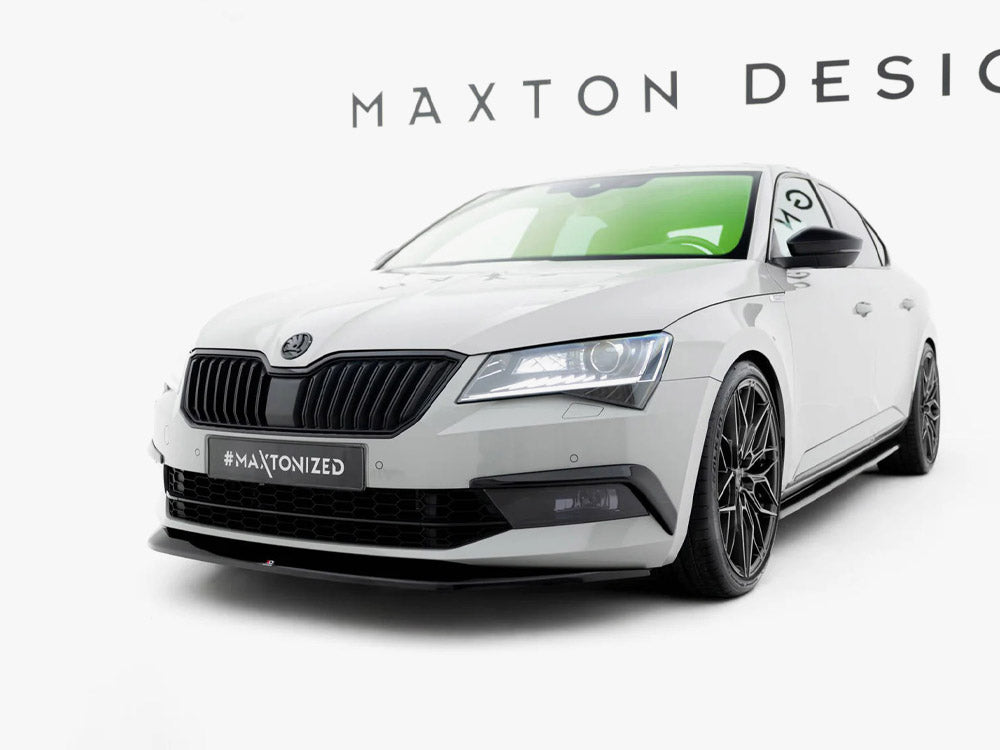 MAXTON DESIGN FRONT SPLITTER V.1 SKODA SUPERB MK3 — photo 2