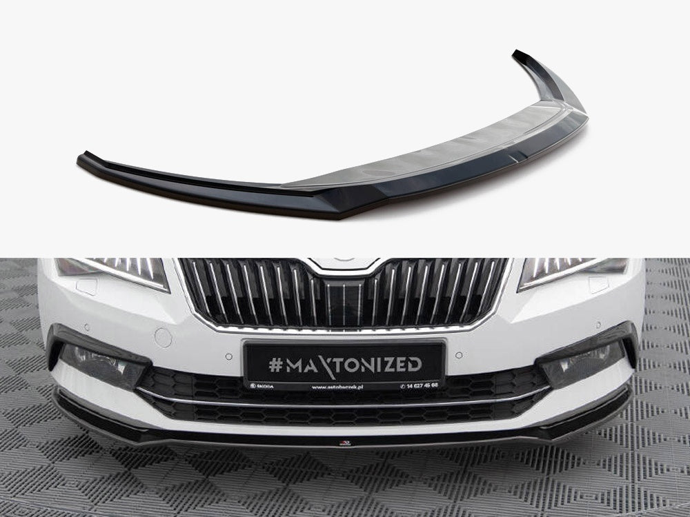 MAXTON DESIGN FRONT SPLITTER V.2 SKODA SUPERB MK3 — photo 1