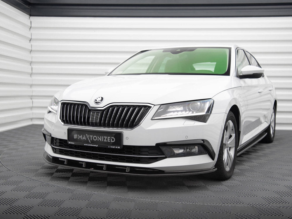 MAXTON DESIGN FRONT SPLITTER V.3 SKODA SUPERB MK3 — photo 2
