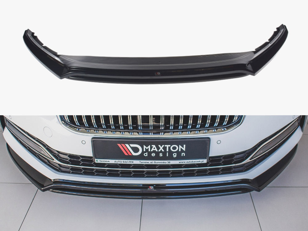 MAXTON DESIGN FRONT SPLITTER V.3 SKODA SUPERB MK3 FACELIFT — photo 1
