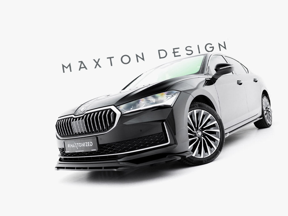 MAXTON DESIGN FRONT SPLITTER V.1 SKODA SUPERB MK4 — photo 3