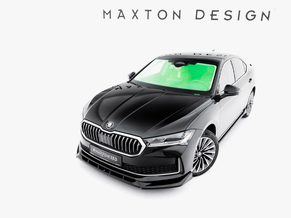 MAXTON DESIGN FRONT SPLITTER V.2 SKODA SUPERB MK4 — photo 2
