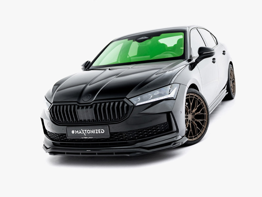 MAXTON DESIGN FRONT SPLITTER V.1 SKODA SUPERB SPORTLINE MK4 — photo 2