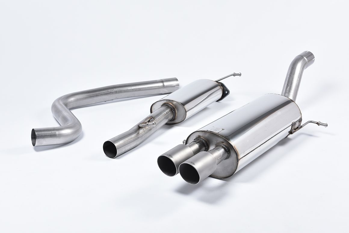 MILLTEK SPORT NON-RESONATED CAT-BACK RACE EXHAUST SYSTEM WITH TITANIUM TIPS FIESTA ST180