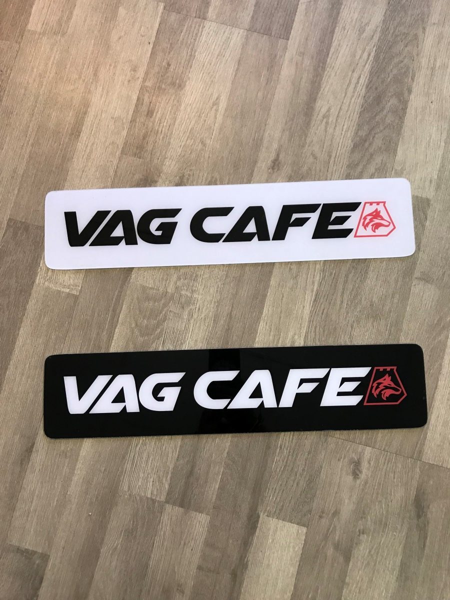 VAG CAFE Show plate