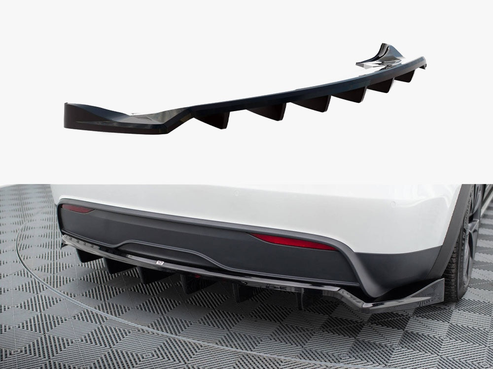 MAXTON DESIGN REAR SPLITTER V1 TESLA MODEL X MK1 FACELIFT — photo 1