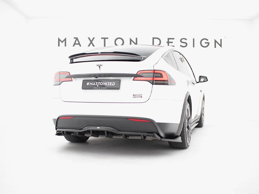 MAXTON DESIGN REAR SPLITTER V2 TESLA MODEL X MK1 FACELIFT — photo 2