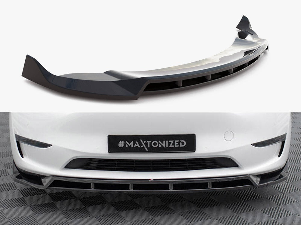 MAXTON DESIGN FRONT SPLITTER V.2 TESLA MODEL Y — photo 1