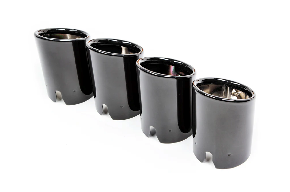 BMW F8X M3 / M4 COMPETITION PACKAGE EXHAUST TIP SET - BLACK CHROME FRONT LOW