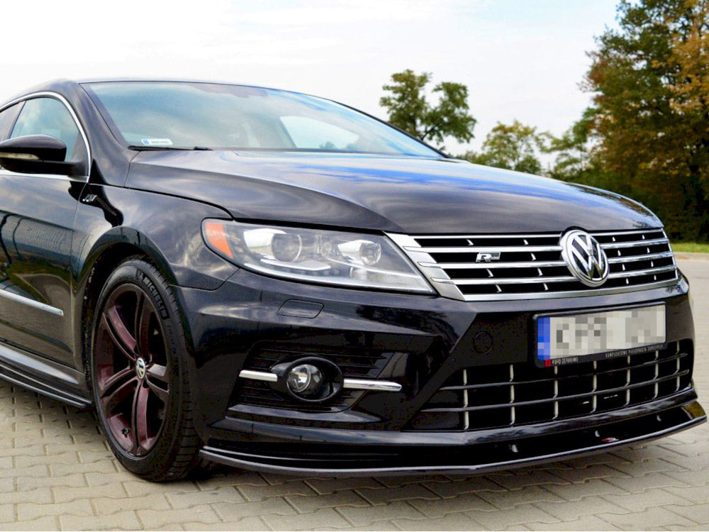 MAXTON DESIGN FRONT SPLITTER VOLKSWAGEN CC R-LINE (2012-2017) — photo 1