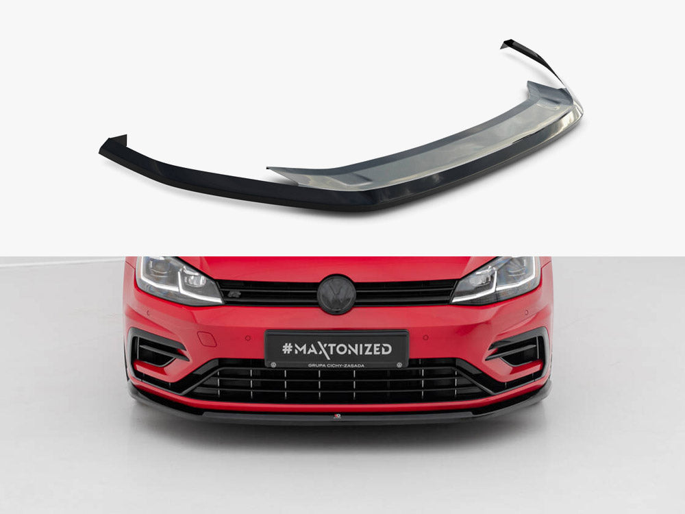 MAXTON DESIGN FRONT SPLITTER V.6 VW GOLF 7 R / R-LINE FACELIFT — photo 1