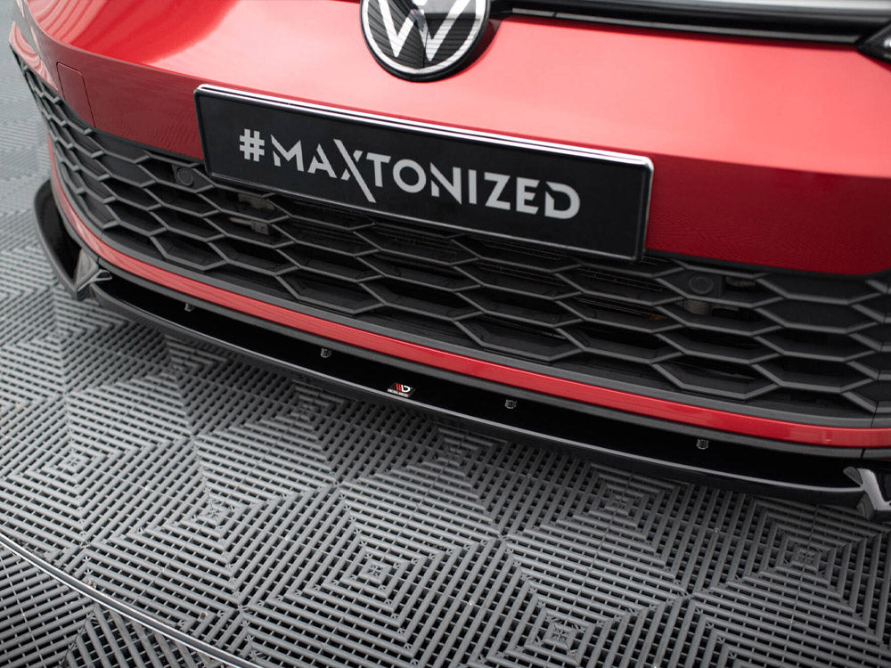 MAXTON DESIGN FRONT SPLITTER V.3 + FLAPS VOLKSWAGEN GOLF 8 GTI / R-LINE — photo 4