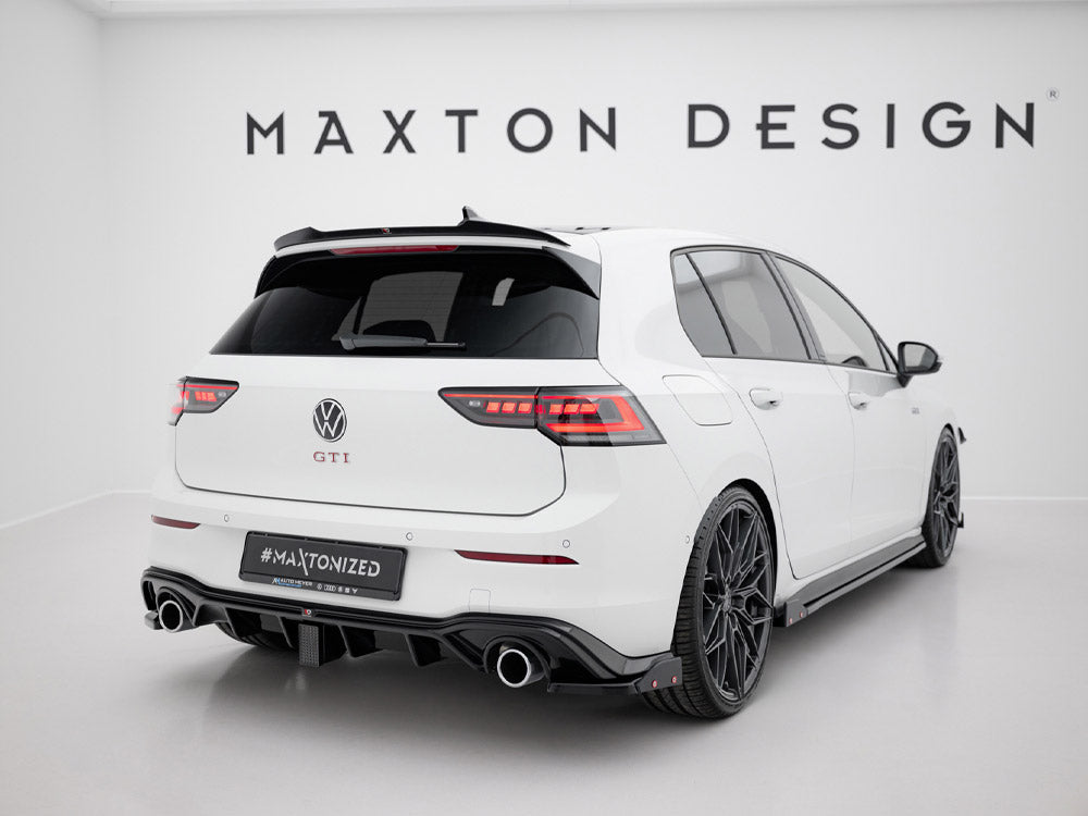 MAXTON DESIGN REAR SIDE SPLITTERS V.2 + FLAPS VOLKSWAGEN GOLF GTI / GTE MK8 — photo 2
