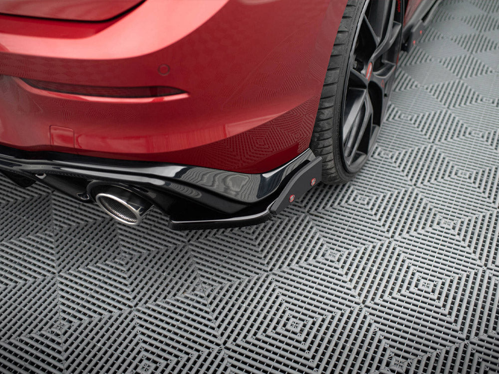 MAXTON DESIGN REAR SIDE SPLITTERS V.2 + FLAPS VOLKSWAGEN GOLF GTI / GTE MK8 — photo 6