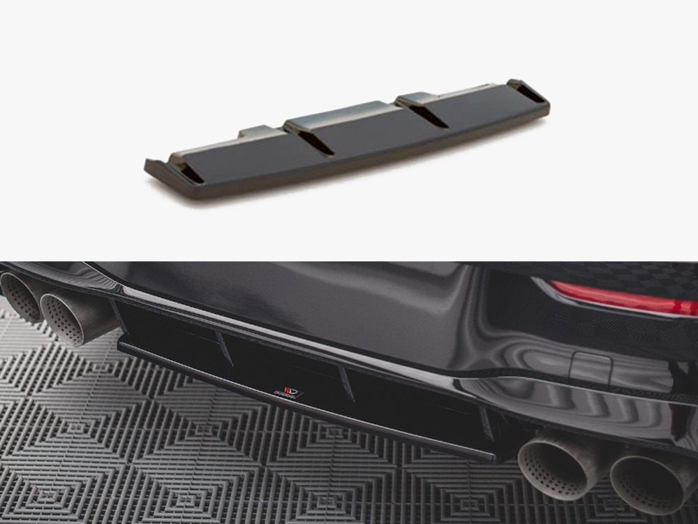 MAXTON DESIGN CENTRAL REAR SPLITTER FOR VOLKSWAGEN GOLF R MK8 — photo 1