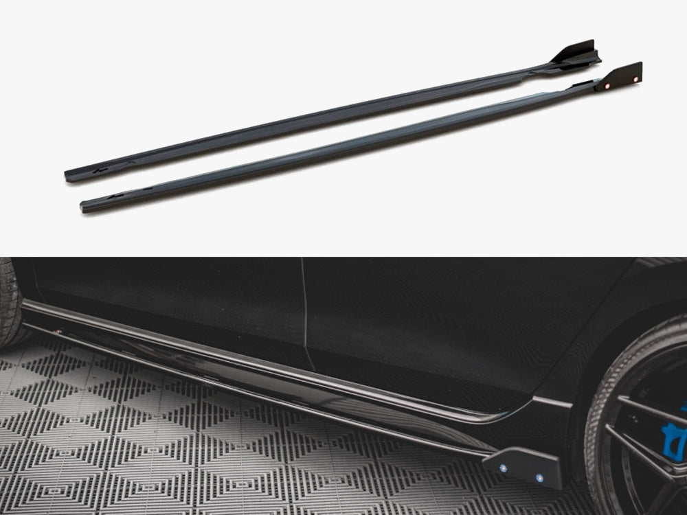 MAXTON DESIGN SIDE SKIRTS DIFFUSERS V.2 + FLAPS VOLKSWAGEN GOLF R MK8 — photo 1
