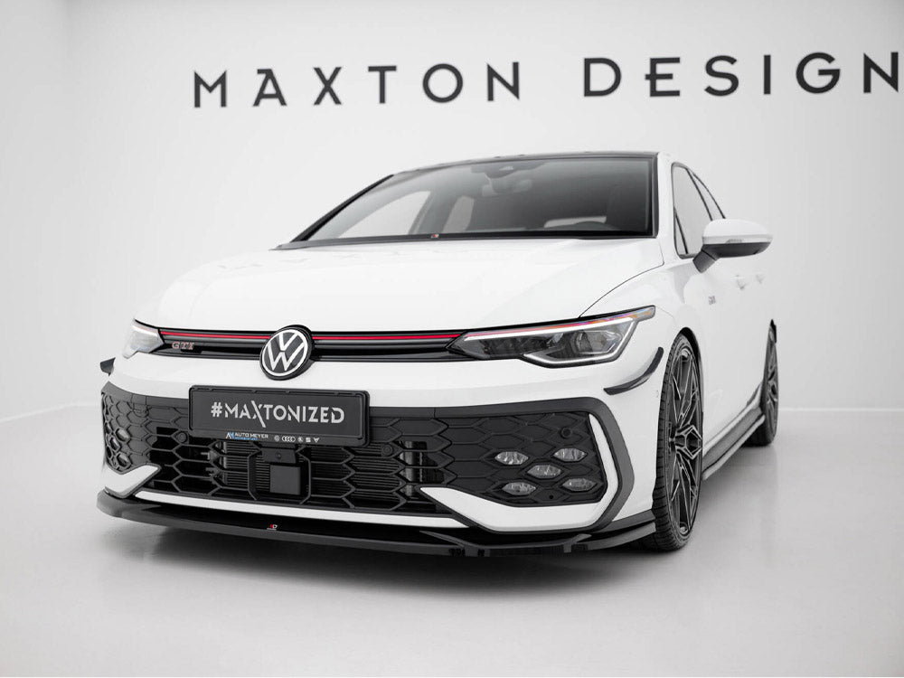 MAXTON DESIGN FRONT SPLITTER V.4 VOLKSWAGEN GOLF GTI / GTE / R-LINE MK8 FACELIFT — photo 2