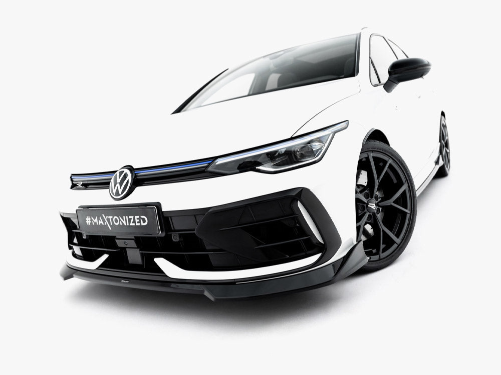 MAXTON DESIGN FRONT SPLITTER V.4 VOLKSWAGEN GOLF R MK8 FACELIFT — photo 2