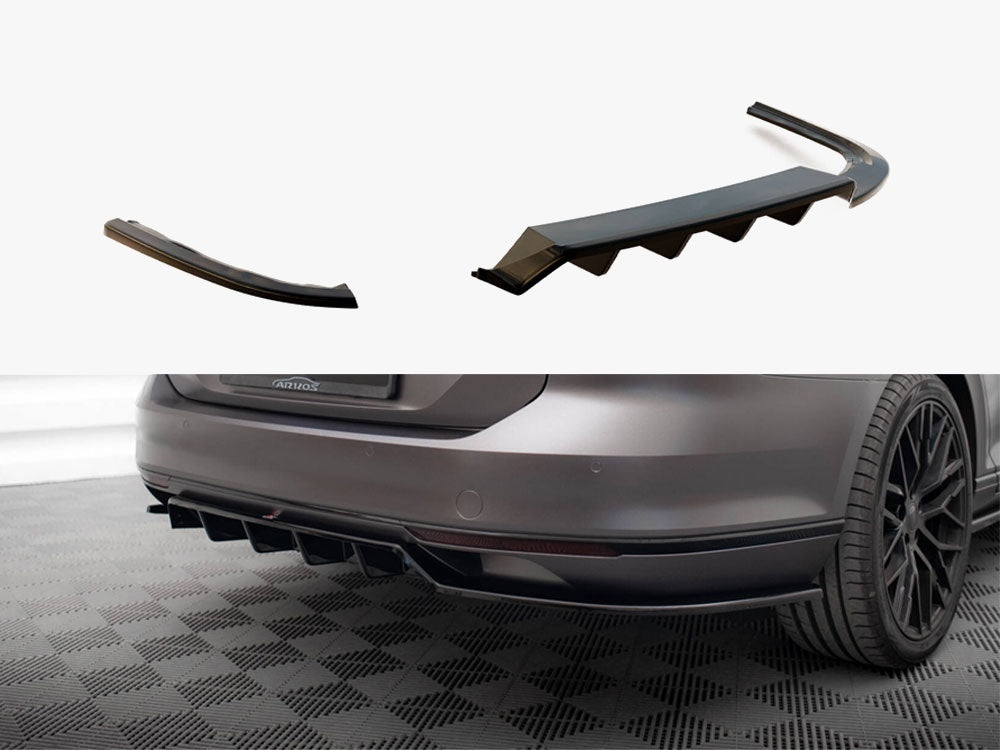 MAXTON DESIGN REAR SPLITTER VERTICAL BARS VOLKSWAGEN PASSAT SEDAN / VARIANT B8 — photo 1