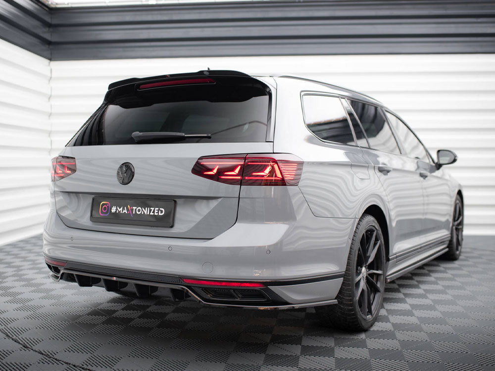 MAXTON DESIGN REAR SPLITTER VERTICAL BARS VOLKSWAGEN PASSAT R-LINE B8 FACELIFT — photo 2