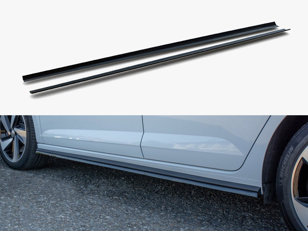 MAXTON DESIGN SIDE SKIRTS DIFFUSERS VOLKSWAGEN POLO GTI / R-LINE MK6 — photo 1