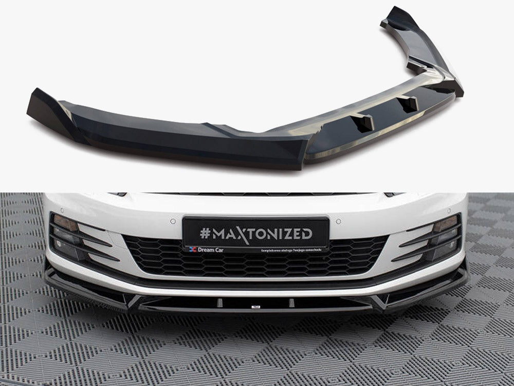 Maxton Design Volkswagen Scirocco Mk3 Facelift Front Splitter V.2 2014-2017 — photo 1