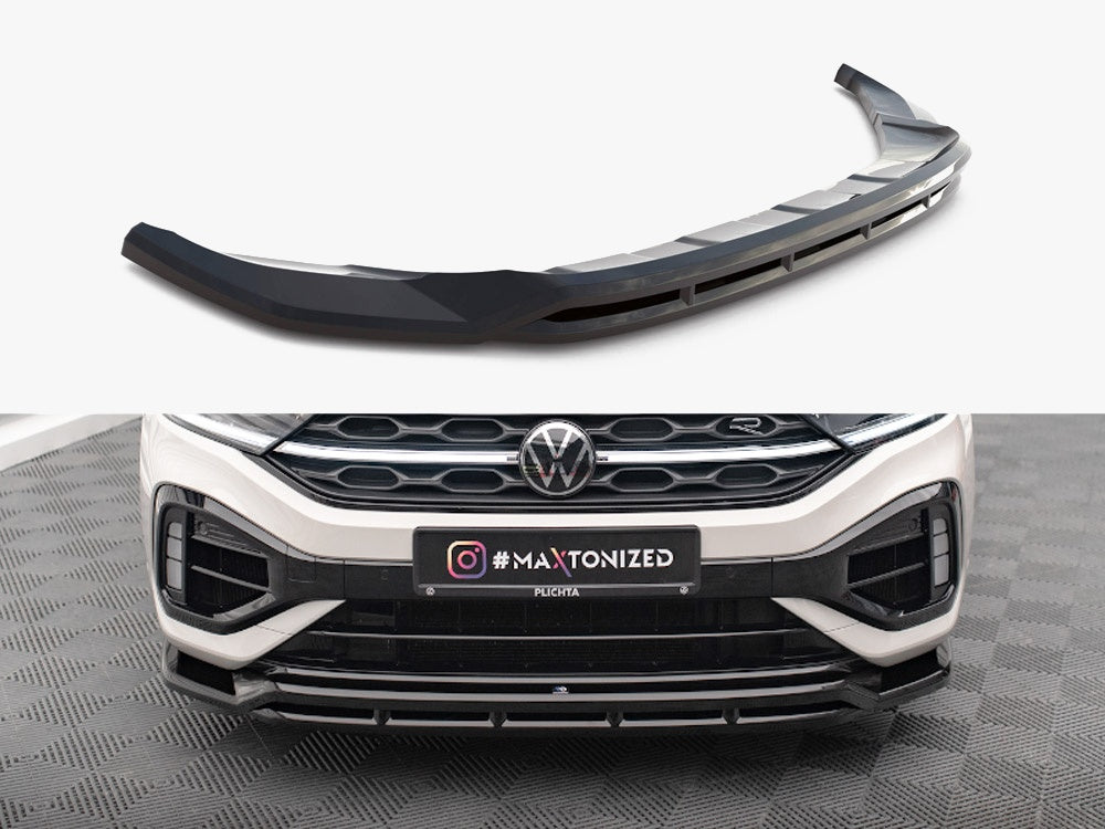 MAXTON DESIGN FRONT SPLITTER V.1 VOLKSWAGEN T-ROC R / R-LINE MK1 FACELIFT — photo 1