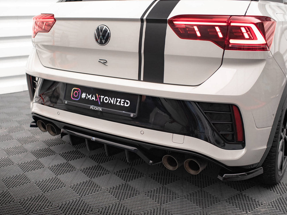 MAXTON DESIGN REAR SPLITTER (VERTICAL BARS) VOLKSWAGEN T-ROC R / R-LINE MK1 FACELIFT — photo 3