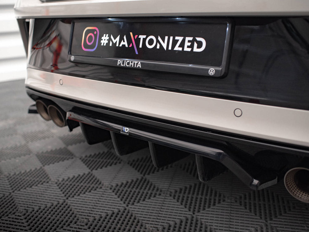 MAXTON DESIGN REAR SPLITTER (VERTICAL BARS) VOLKSWAGEN T-ROC R / R-LINE MK1 FACELIFT — photo 4