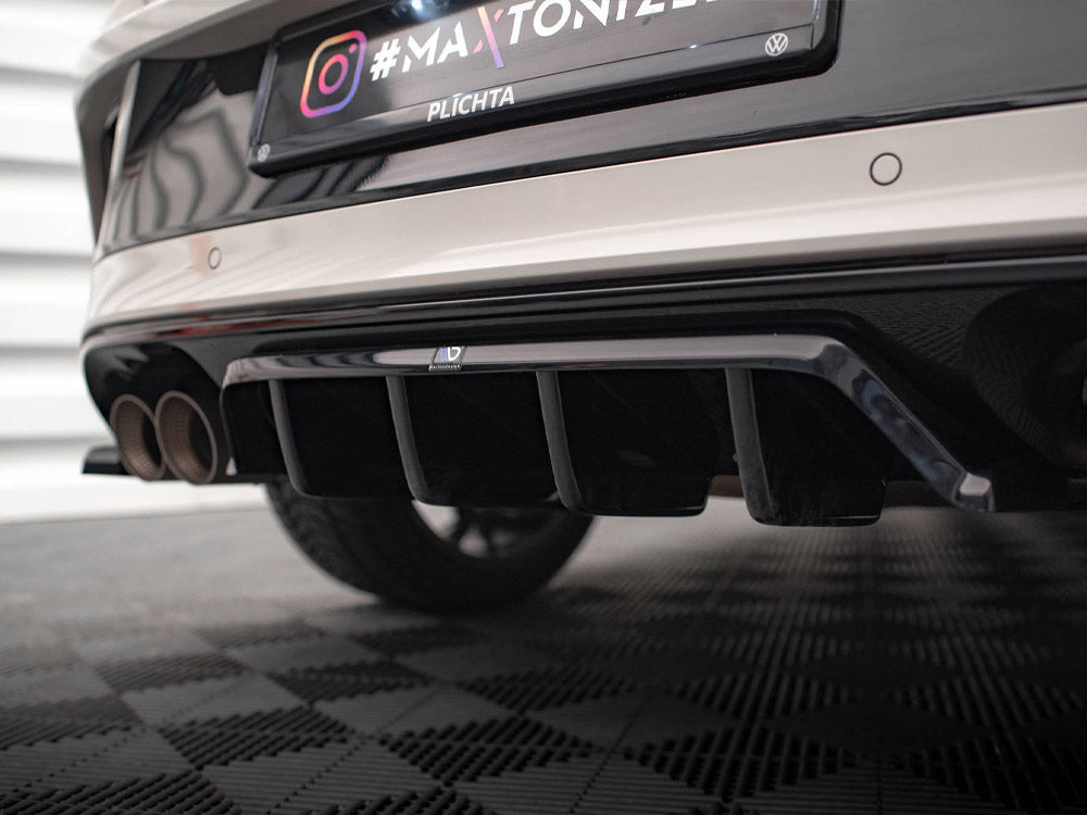 MAXTON DESIGN REAR SPLITTER (VERTICAL BARS) VOLKSWAGEN T-ROC R / R-LINE MK1 FACELIFT — photo 5