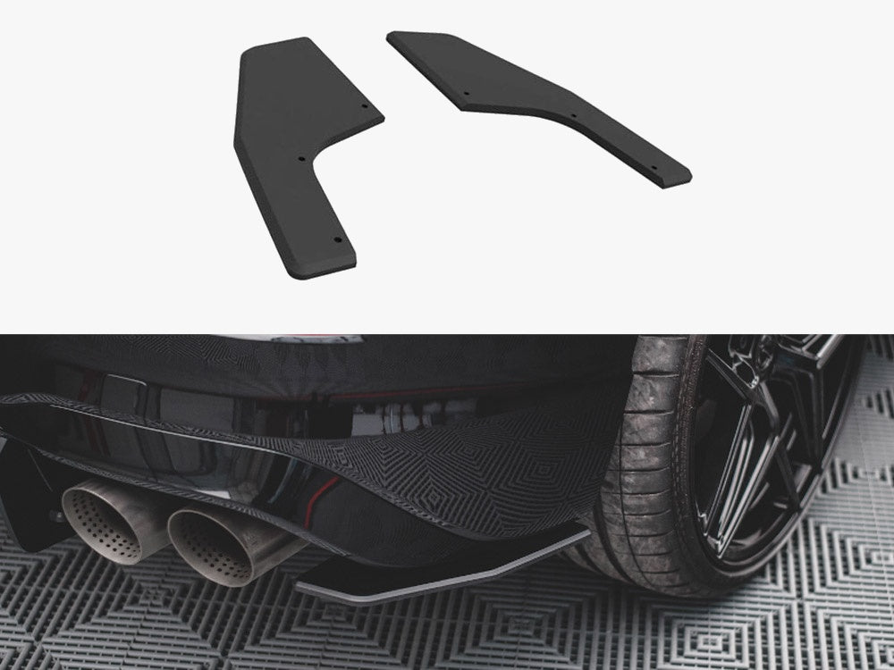 MAXTON DESIGN STREET PRO REAR SIDE SPLITTERS VOLKSWAGEN GOLF R MK8 — photo 1