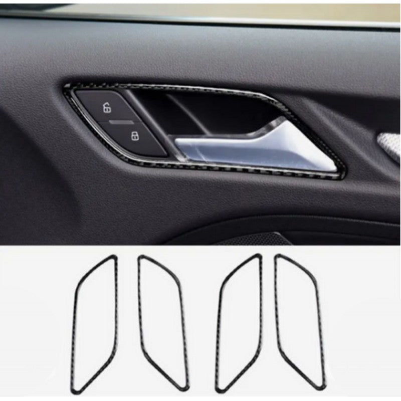 A3 8V1 13-16 Carbon fiber door handle trim cover