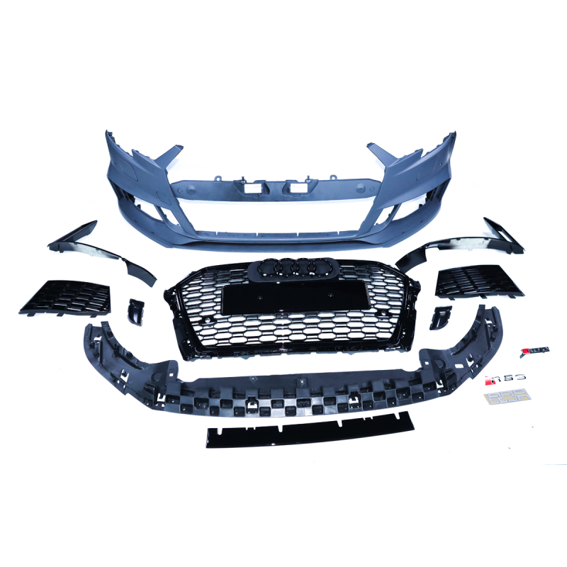 A3 8V2 17-20 Hatch RS style front bumper w/grille