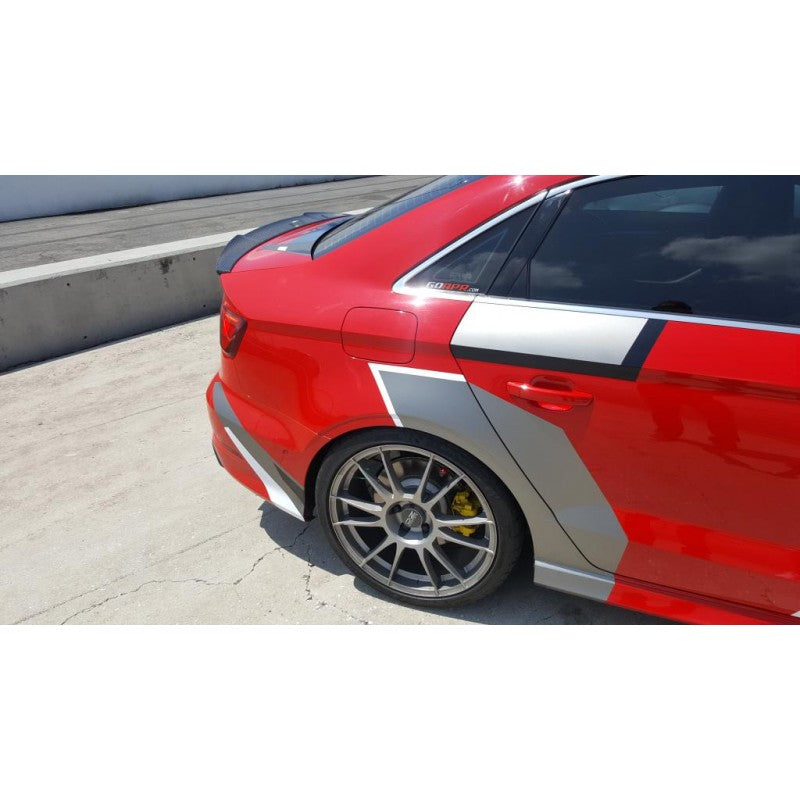 A3 8V 13-20 V2 style carbon fiber boot spoiler