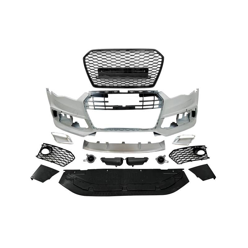 A6 C7.5 16-18 RS style front bumper w/grille