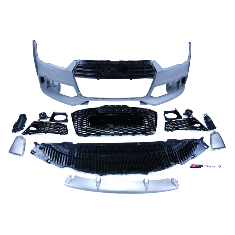 A7 16-18 RS style front bumper w/grille