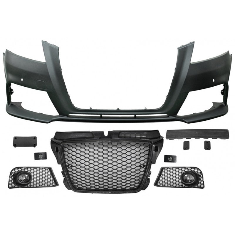 A3 8P2 09-12 RS style front bumper w/badgeless grille