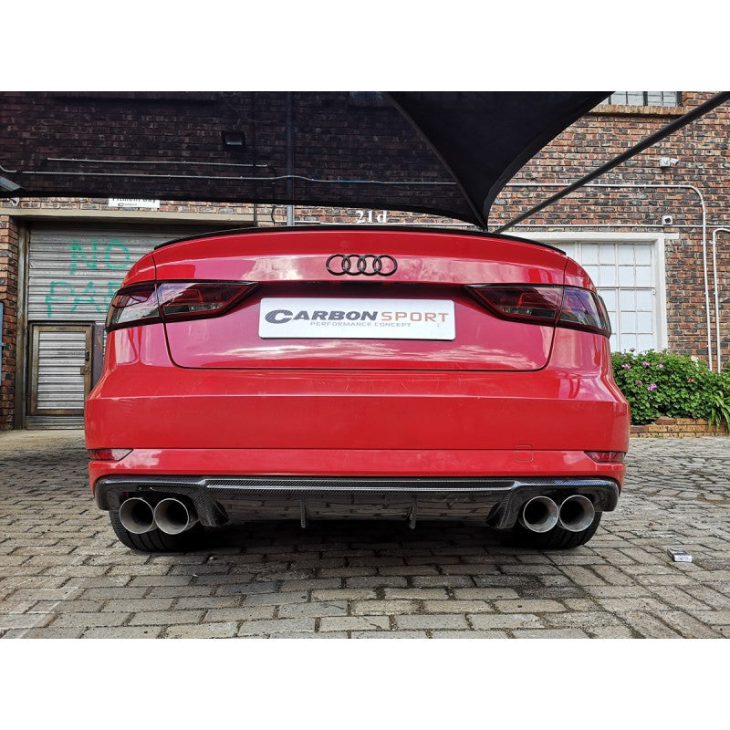 A3 8V2 17-20 non S-line carbon fiber diffuser