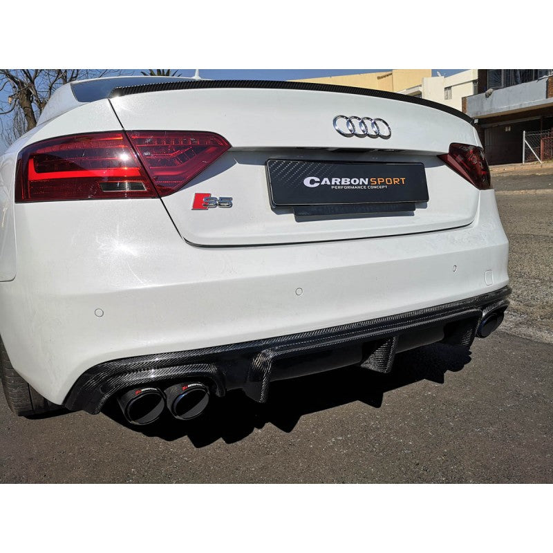 A5 B8.5 12-15 S5 S-line rear bumper diffuser