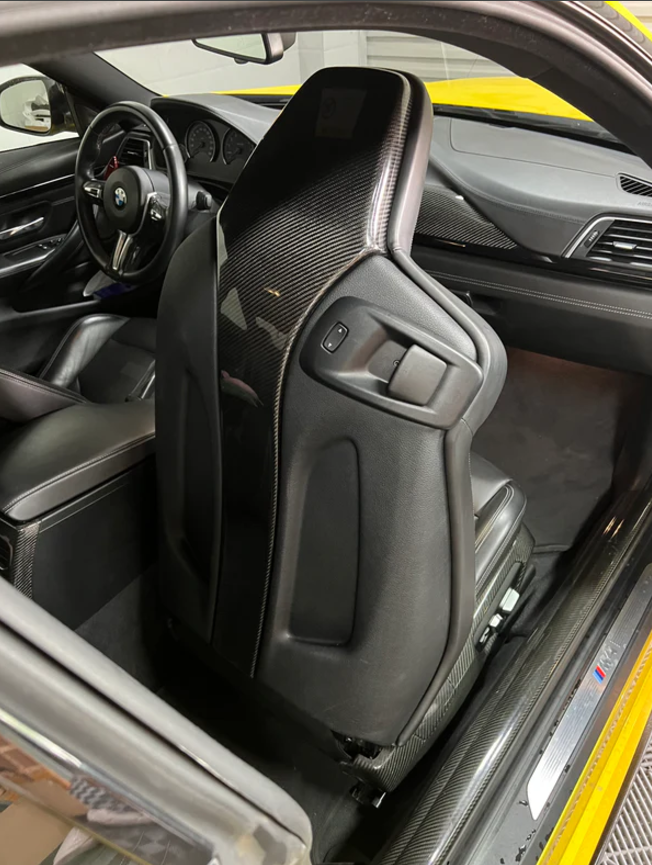 BMW F80 F81 F82 F83 F87 Carbon Fiber Seatback Cover