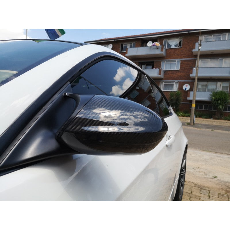E92 M3 carbon fiber mirror cover (stick on type)