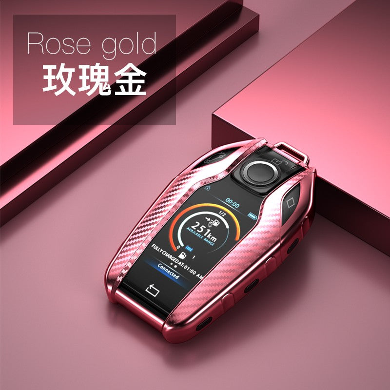 BMW TPU key cover (C) - Rose gold