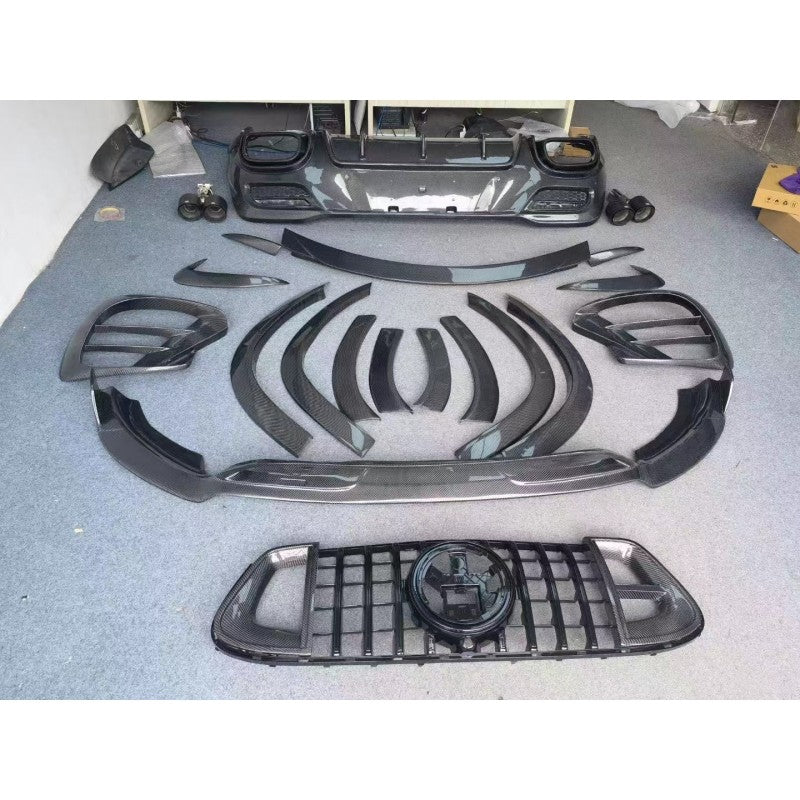 C292 GLE63 coupe B-style carbon fiber full bodykit